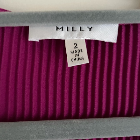 Milly Pink Pleated Vivianna Dress - Picture 5 of 7